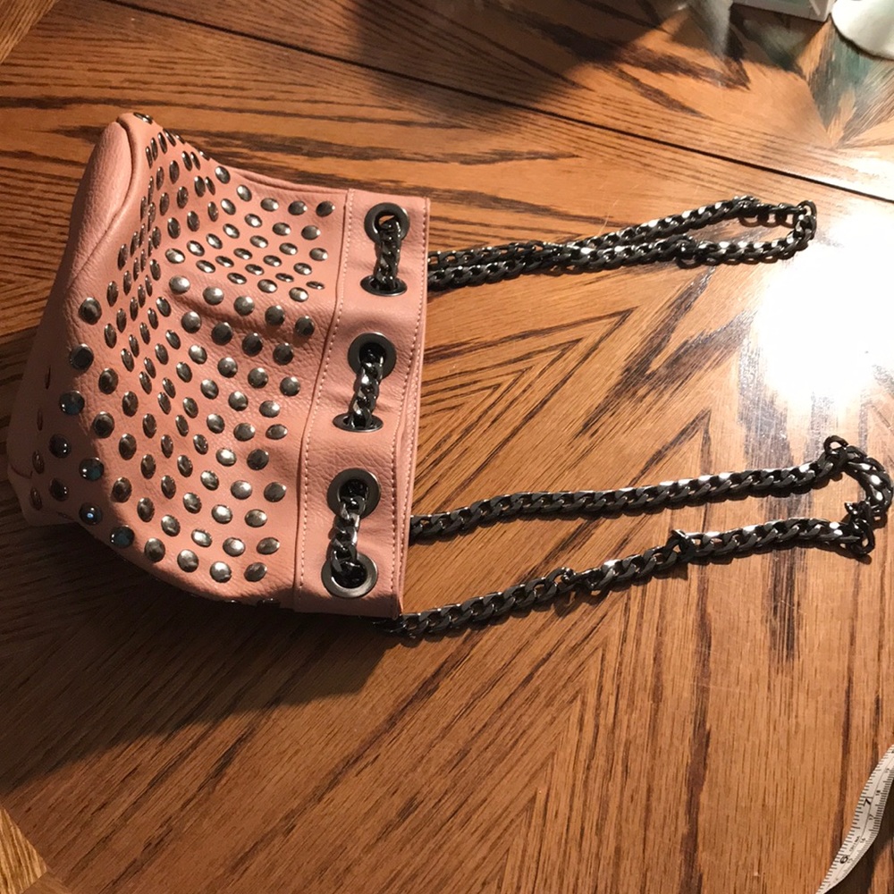 Just Fab NWOT Neutral-mauve Bucket crossbody